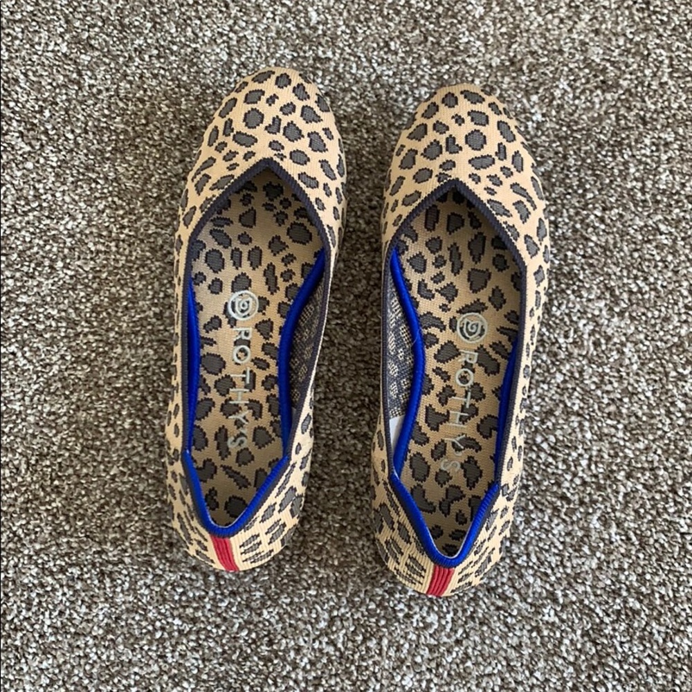 Rothy’s Spotted Leopard Flats Sz 7